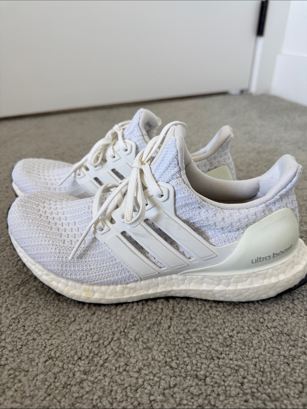 adidas White Ultraboost Sneakers - Women’s size 6 - Picture 2 of 8